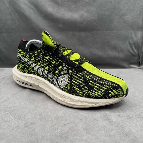 Nike Pegasus Turbo ZoomX Next Nature Running Shoes‎ Mens 9.5 Black Volt - Picture 1 of 16